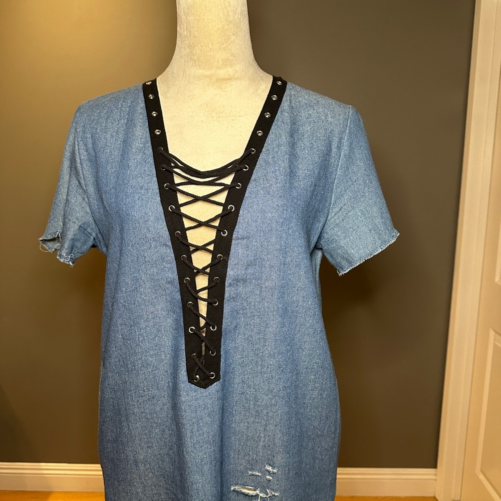 Denim Dress - Picture 3 of 4